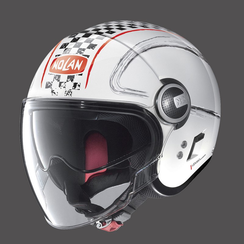 Nolan / ノーラン ジェットヘルメット N21 バイザー Getaway レッドホワイトメタル | N21000447060