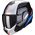 Scorpion / スコーピオン Exo モジュラーヘルメット Tech Forza ブラックシルバー レッド | 18-392-163, sco_18-392-163_M - Scorpion / スコーピオンヘルメット