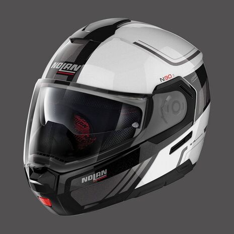 Nolan / ノーラン モジュラーヘルメット N90 3 Voyager N-com メタルホワイト ブラック | N93000521017, nol_N930005210175 - Nolan / ノーラン & エックスライトヘルメット