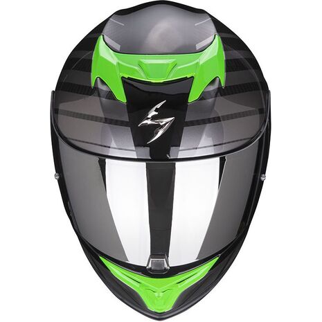 Scorpion / スコーピオン Exo フルフェイスヘルメット 520 Air Shade ブラックグリーン | 72-350-69, sco_72-350-69_S - Scorpion / スコーピオンヘルメット