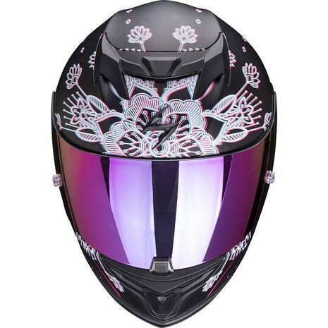 Scorpion / スコーピオン Exo フルフェイスヘルメット 520 Air Tina ブラックシルバー | 72-357-159, sco_72-357-159_XS - Scorpion / スコーピオンヘルメット
