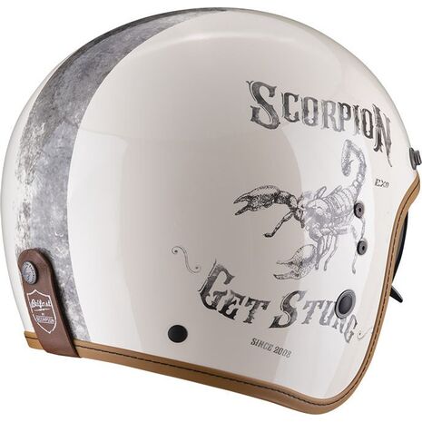 Scorpion / スコーピオン Exo ジェットヘルメット Belfast Evo Pique ベージュ ブラック | 78-271-283, sco_78-271-283_XS - Scorpion / スコーピオンヘルメット