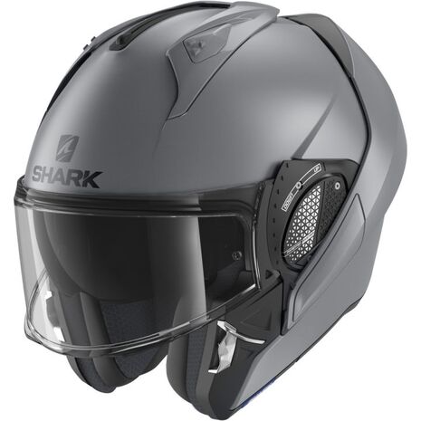 Shark / シャーク モジュラーヘルメット EVO GT BLANK MAT アンスラサイトマット/AMA | HE8912AMA, sh_HE8912EAMAXS - SHARK / シャークヘルメット