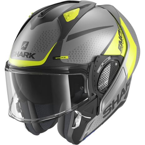 Shark / シャーク モジュラーヘルメット EVO GT ENCKE MAT アンスラサイト イエロー ブラック/AYK | HE8915AYK, sh_HE8915EAYKXS - SHARK / シャークヘルメット