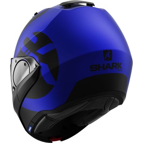 Shark / シャーク モジュラーヘルメット EVO ES KEDJE Mat ブルー ブラック ブルー/BKB | HE9809BKB, sh_HE9809EBKBXS - SHARK / シャークヘルメット
