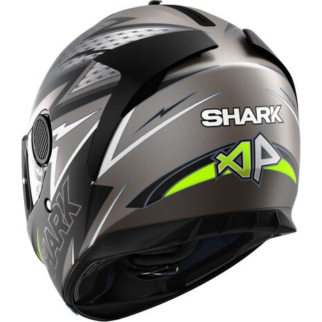 Shark / シャーク フルフェイスヘルメット SPARTAN 1.2 ADRIAN PARASSOL Mat アンスラサイト ブラック イエロー/AKY | HE3464AKY, sh_HE3464EAKYXXL - SHARK / シャークヘルメット