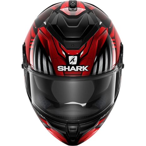 Shark / シャーク フルフェイスヘルメット SPARTAN GT BCL. MICR. REPLIKAN ブラック クローム レッド/KUR | HE7068KUR, sh_HE7068EKURXXL - SHARK / シャークヘルメット
