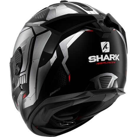 Shark / シャーク フルフェイスヘルメット SPARTAN GT BCL. MICR. REPLIKAN MAT ブラック クローム シルバー/KUS | HE7069KUS, sh_HE7069EKUSXXL - SHARK / シャークヘルメット