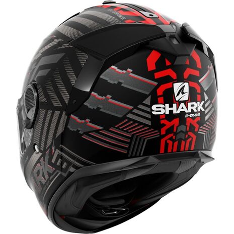 Shark / シャーク フルフェイスヘルメット SPARTAN GT BCL. MICR. E-BRAKE Mat Mat ブラック レッド アンスラサイト/KRA | HE7073KRA, sh_HE7073EKRAXXL - SHARK / シャークヘルメット