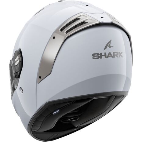 Shark / シャーク フルフェイスヘルメット SPARTAN RS BLANK ホワイト シルバー Glossy/W01 | HE8100W01, sh_HE8100EW01XXL - SHARK / シャークヘルメット